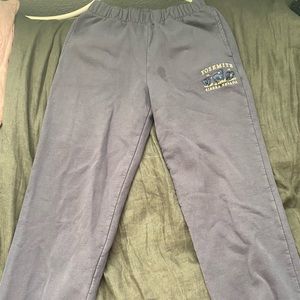 dusty blue brandy melville yosemite sweats